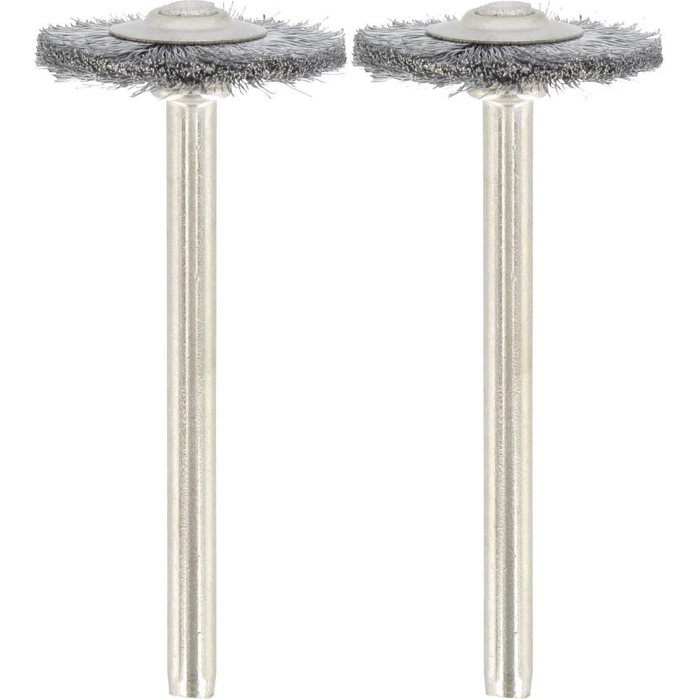 Brosse en acier au carbone Dremel 428, 19,0 mm; 2 unités