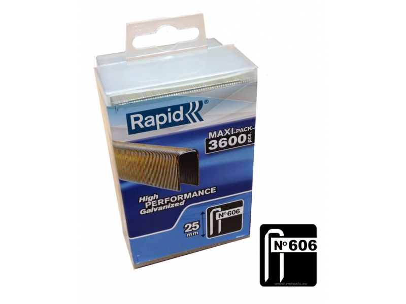 Agrafes Rapid; 6x30 mm; 3600 pcs .; TYP 606