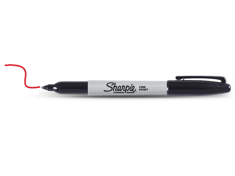 Stylo de marquage Irwin Sharpie Fine rouge