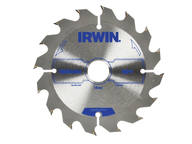 Lame de scie Irwin; 125x2,5x20,0 mm; Z16