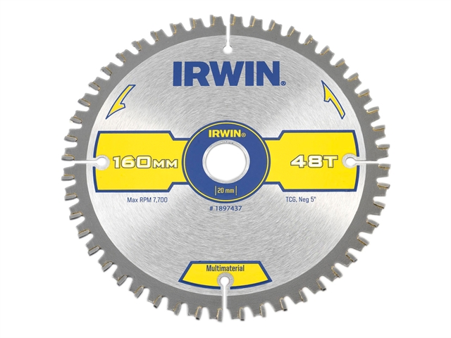 Lame de scie Irwin; 160x2x20,0 mm; Z48