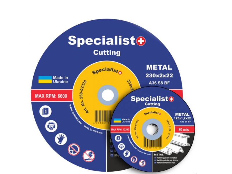 Disque abrasif Specialist; 125x2 mm pour le métal