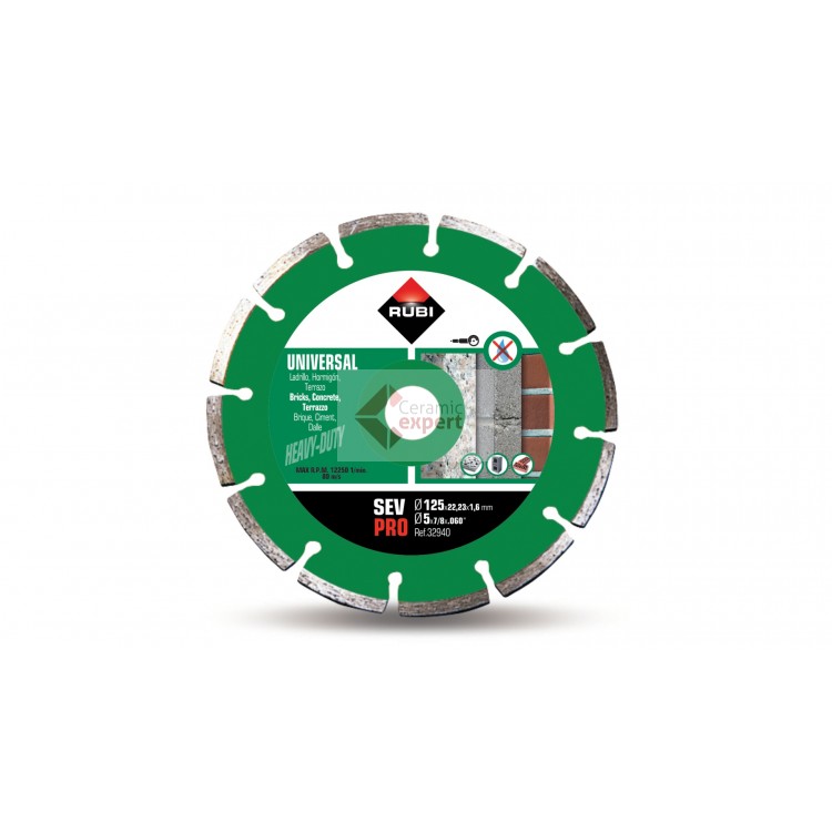 Disque à tronçonner diamanté Rubi SEV 125 PRO; 125 mm