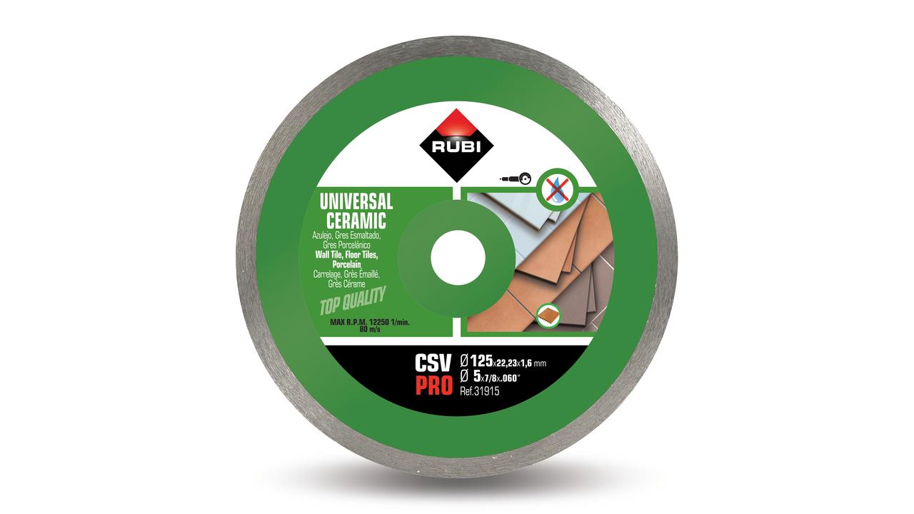 Disque à tronçonner diamanté Rubi CSV 125 PRO; 125 mm