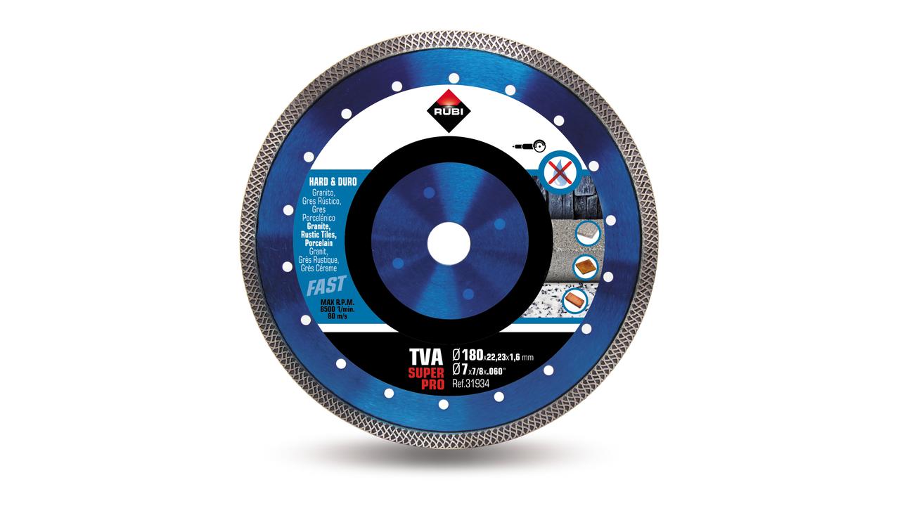 Disque à tronçonner diamanté Rubi TVA 180 SuperPro; 180 mm
