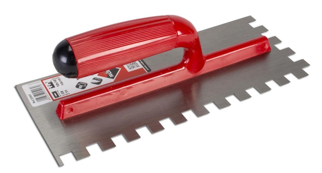 Peignes pour colle à carrelage Rubi 25907; 12x12 mm; 28 cm