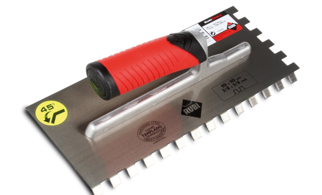 Peignes pour colle à carrelage Rubi Rubiflex 45º 75948; 10x10 mm; 28 cm