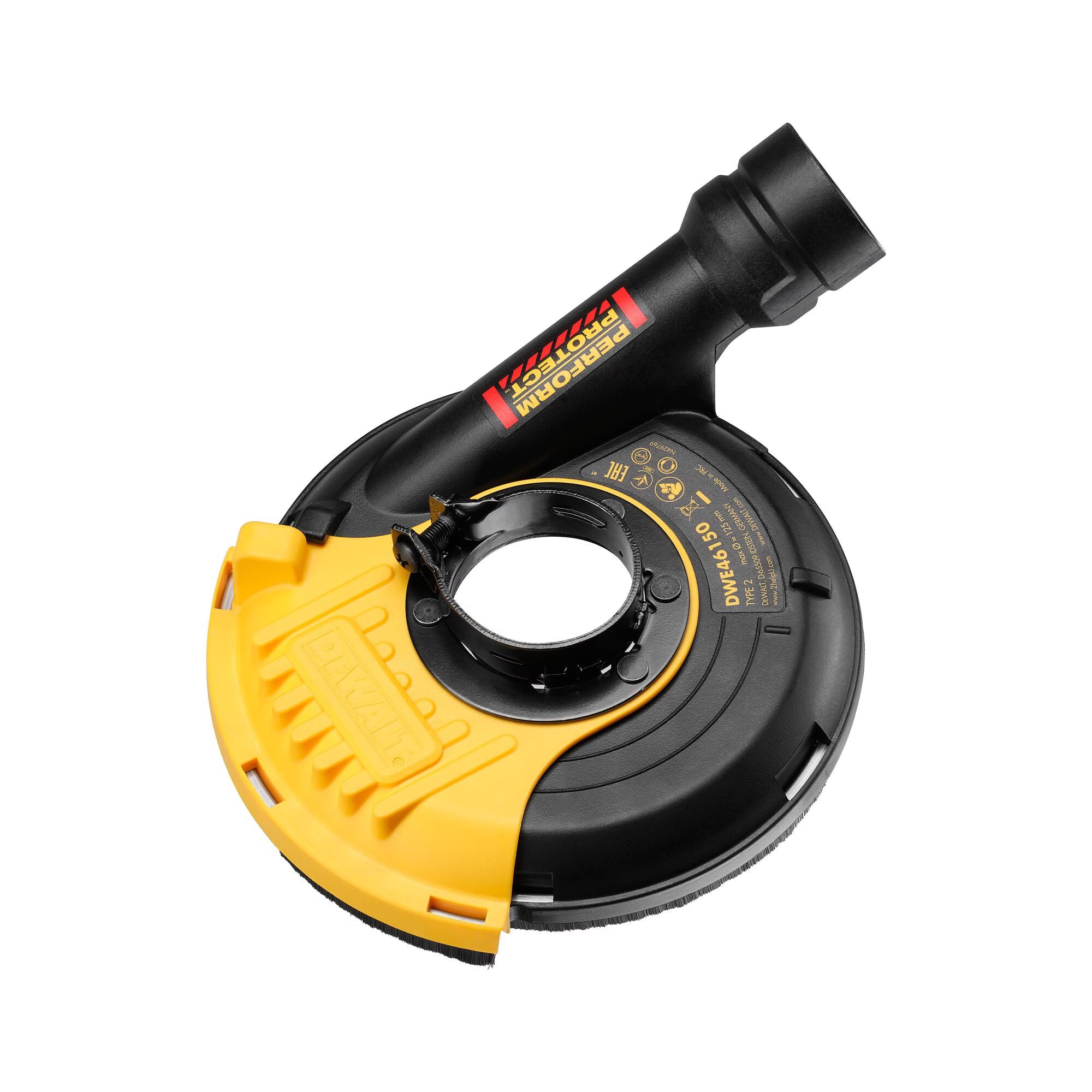 Garde d'extraction de poussière de broyeur d'angle pour le ponçage DeWalt DWE46150