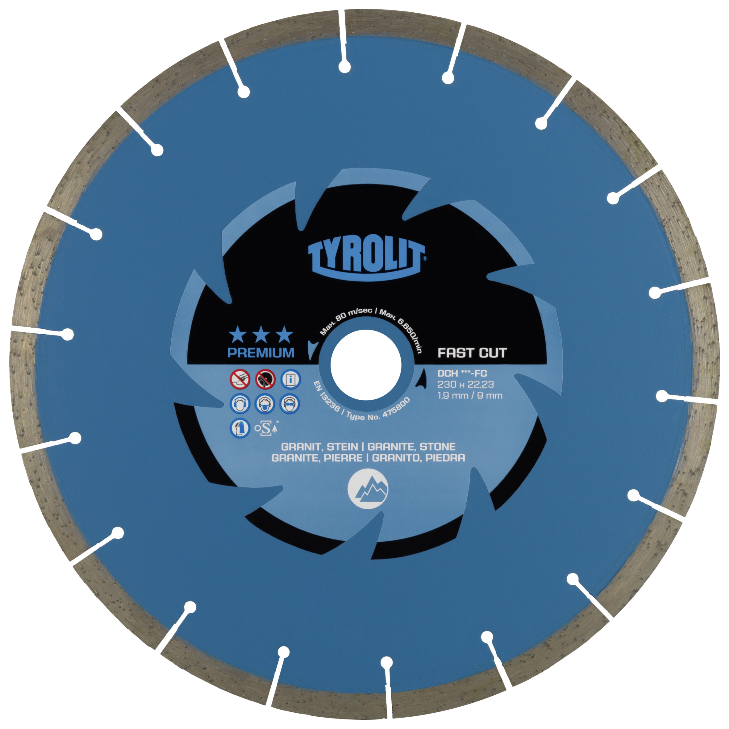 Disque à tronçonner diamanté Tyrolit; 125 mm