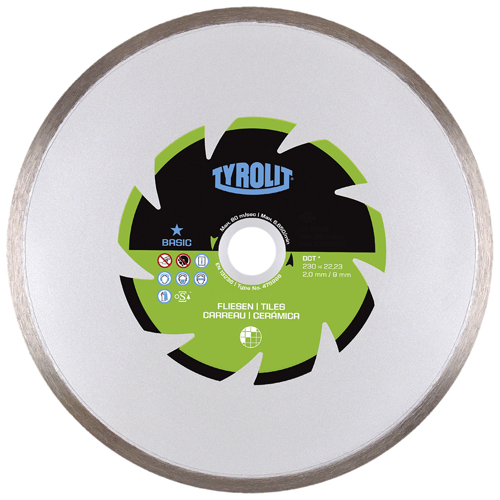 Disque à tronçonner diamanté Tyrolit; 180 mm