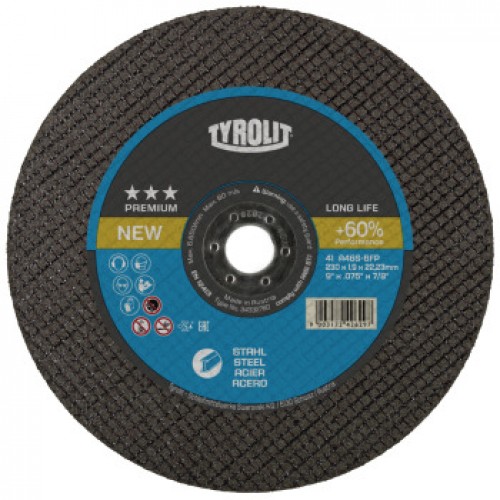 Disque abrasif Tyrolit A 60 S BFP; 125x1 mm; 1 unités