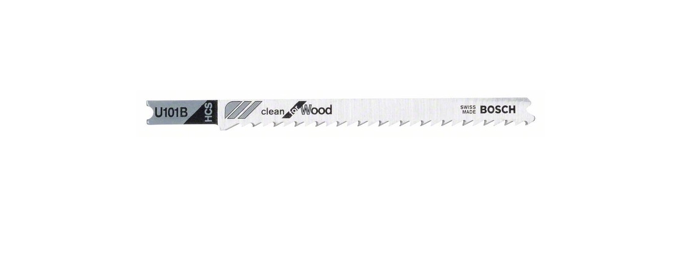 Lames pour scie sauteuse Bosch U 101 B; 3 unités