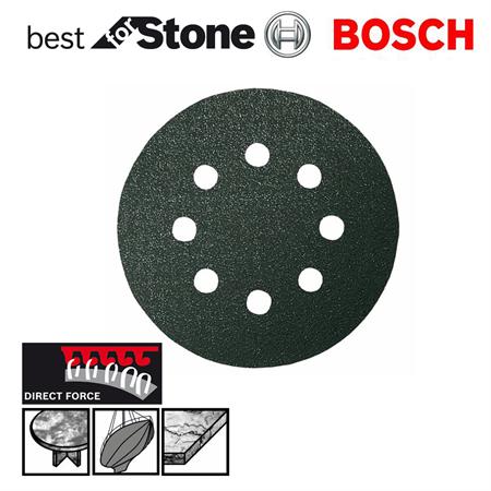Papier abrasif pour ponceuses orbitales aléatoires Best for Stone; 125 mm; K180; 5...