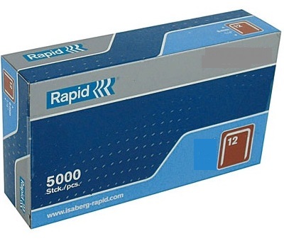 Agrafes Rapid; 12,95x10 mm; 5000 pcs .; TYPE 12