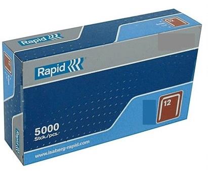 Agrafes Rapid; 12,95x16 mm; 5000 pcs .; TYPE 12