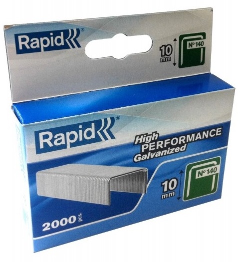 Agrafes Rapid; 10,6x10 mm; 2000 pcs .; TYP 140