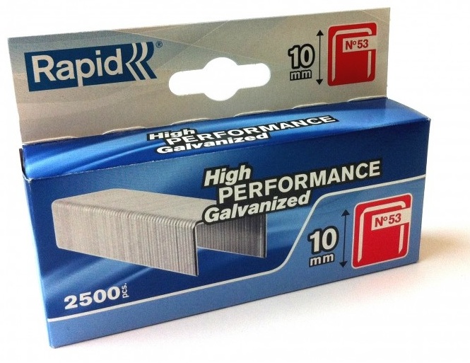 Agrafes Rapid; 11,4x10 mm; 2500 pcs .; TYP 53