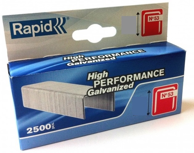 Agrafes Rapid; 11,4x6 mm; 2500 pcs .; TYP 53