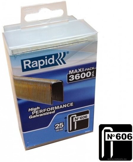 Agrafes Rapid; 6x25 mm; 3600 pcs .; TYP 606