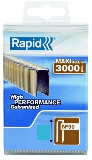 Agrafes Rapid; 5,7x25 mm; 3000 pcs .; TYP 90