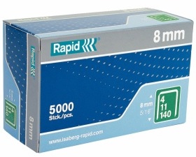 Agrafes Rapid; 10,6x8 mm; 5000 pcs .; TYP 140