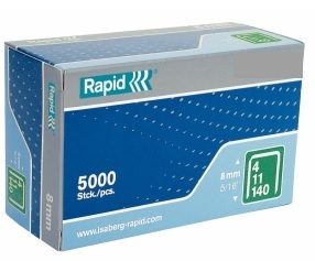 Agrafes Rapid; 10,6x10 mm; 5000 pcs .; TYP 140