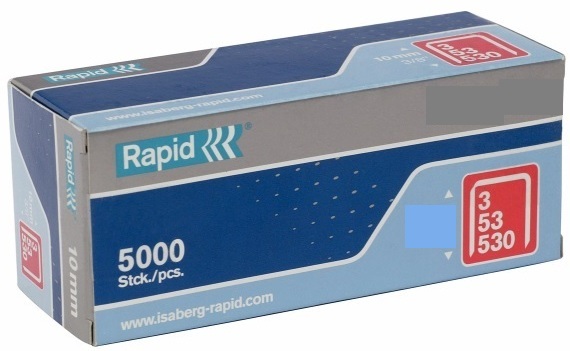Agrafes Rapid; 11,4x12 mm; 5000 pcs .; TYP 53