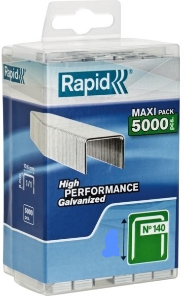 Agrafes Rapid; 10,6x6 mm; 5000 pcs .; TYP 140