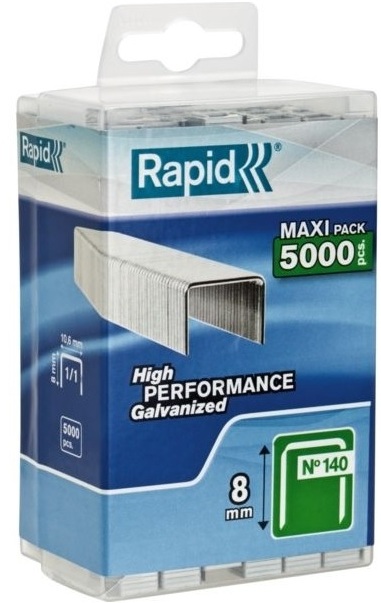 Agrafes Rapid; 10,6x8 mm; 5000 pcs .; TYP 140