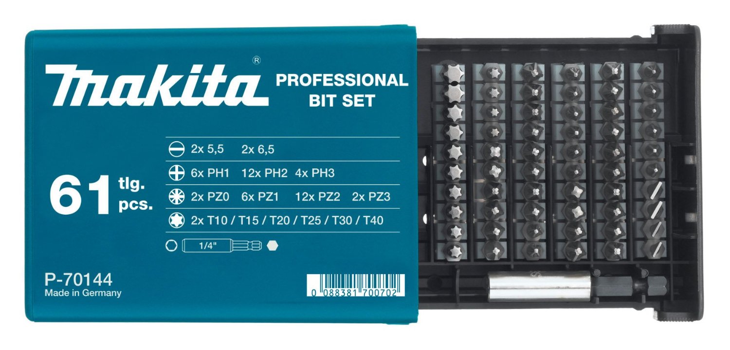 Jeu de tournevis Makita; 61 unités