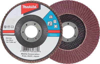 Meule-éventail Makita; 125 mm; P120; 1 unités