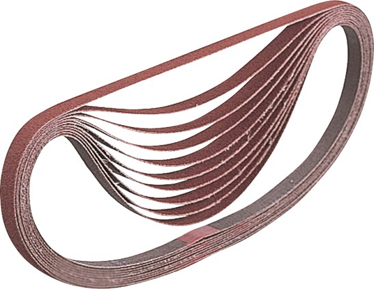 Ceinture de ponçage pour ponceuse à bande 6x533 mm; K80; 5 unités