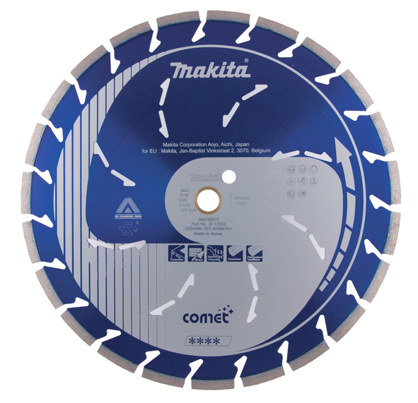 Disque à tronçonner diamanté Makita Comet Rapid; 350 mm