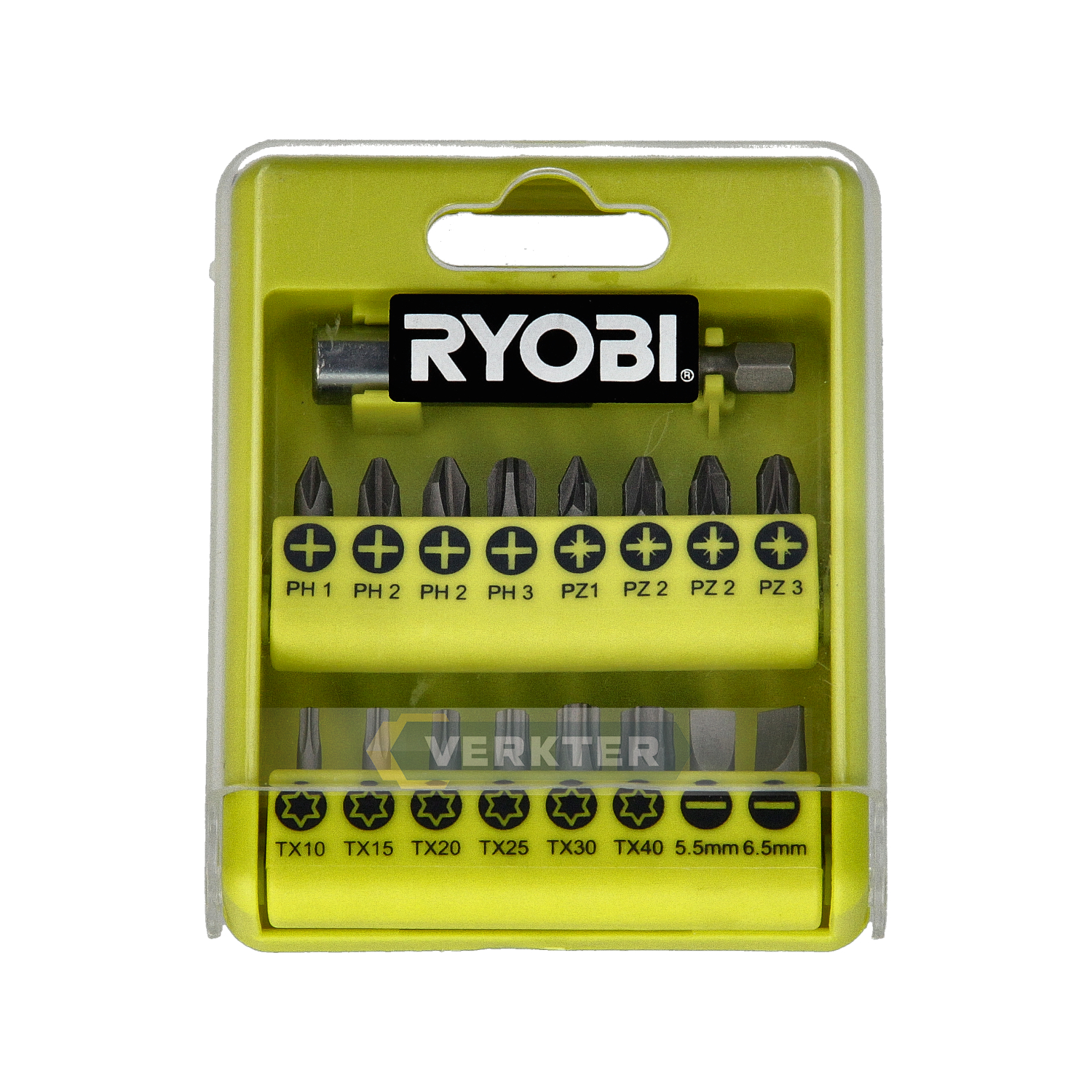 Jeu d'accessoires de tournevis RYOBI RAK17SD; 25 unités
