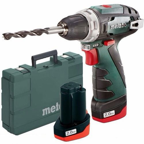 Perceuse Metabo PowerMaxx BS; 12 V; 2x2,0 Ah accu.