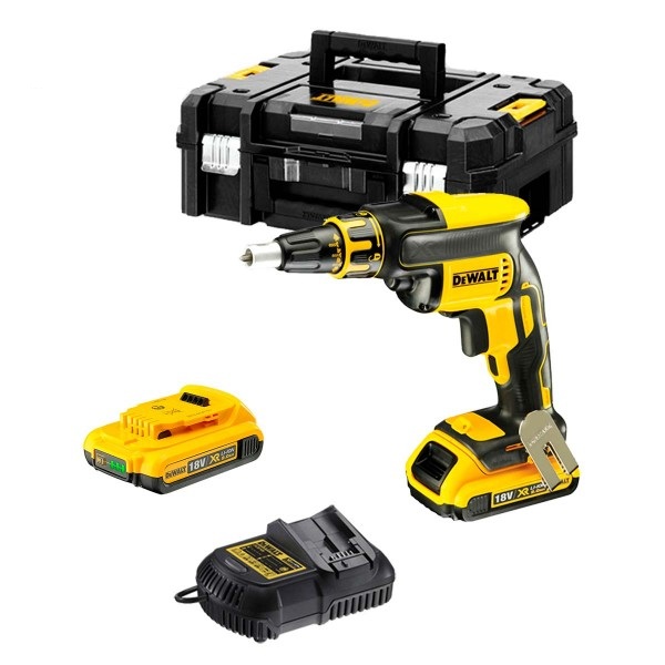 Tournevis pour cloison sèche DeWalt DCF620D2-QW; 18 V; 2x2,0 Ah  accu.
