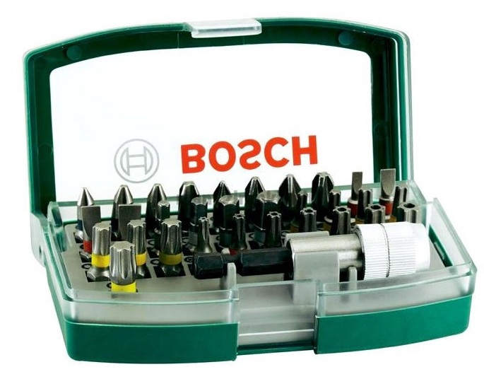 Jeu de tournevis Bosch Promoline Colored; 32 unités