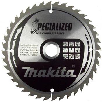 Lame de scie Makita; 165x1,6x20,0 mm; Z40; 18°