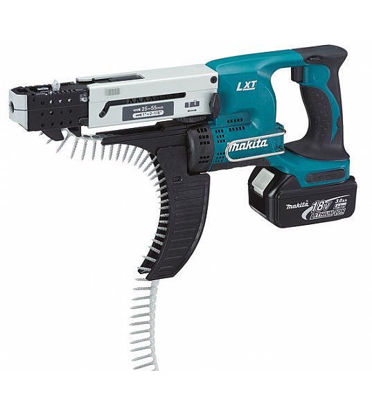 Tournevis pour cloison sèche Makita DFR550RFJX; 18V; 2x3,0 Ah accu.