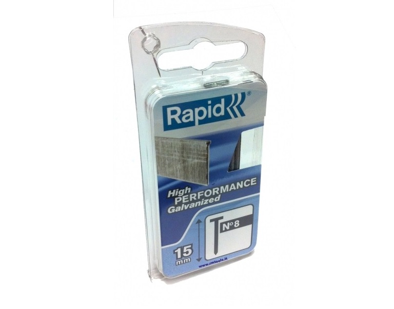 Ongle Rapid; 15 mm; 1000 pcs .; TYPE 8