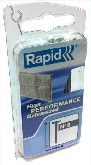 Ongle Rapid; 25 mm; 1000 pcs .; TYPE 8