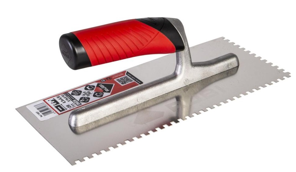 Peignes pour colle à carrelage Rubi Rubiflex INOX; 4,5x4,5 mm; 28 cm