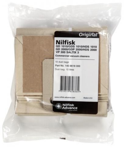 Sacs en papier pour aspirateur Nilfisk-ALTO SALTIX; 10 unités