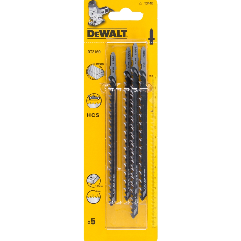 Lames pour scie sauteuse DeWalt T344; 5 unités