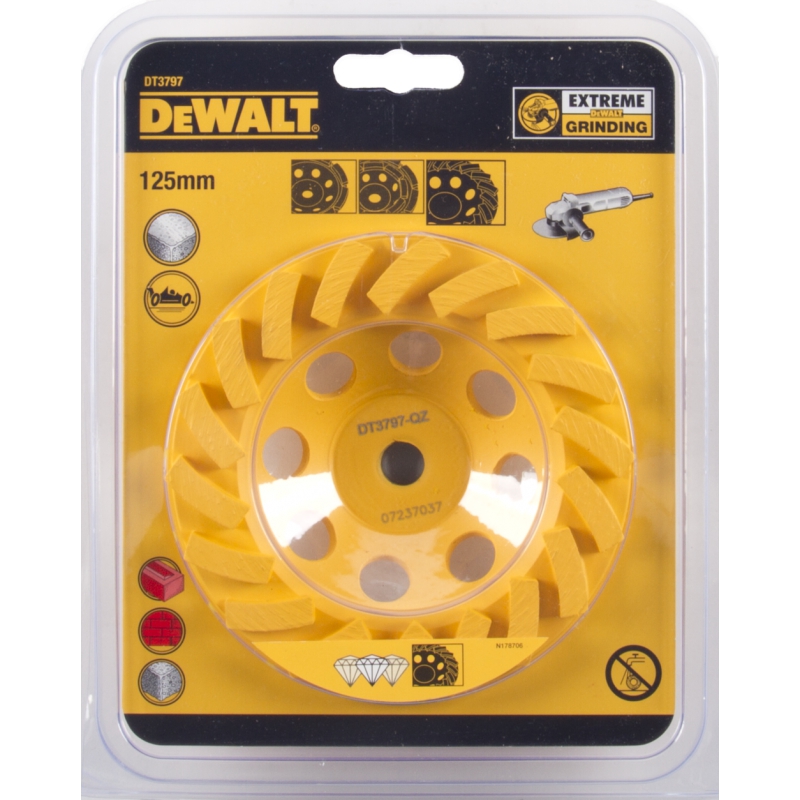 Disque a meuler diamant DeWalt TURBO; 125 mm