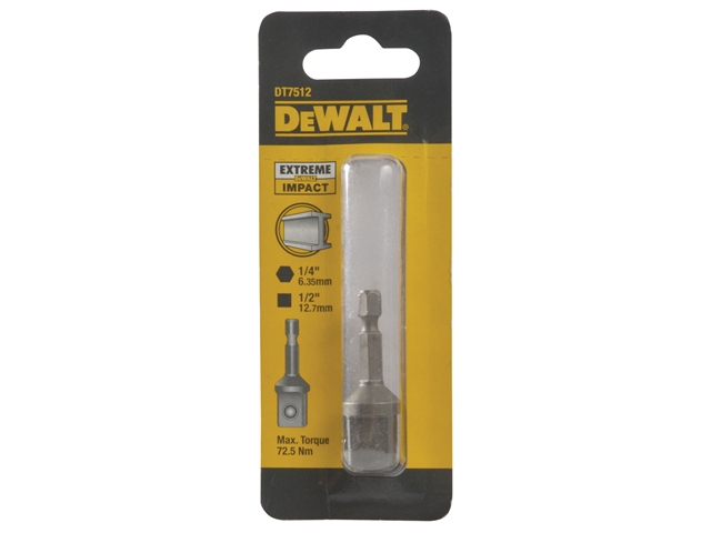 Adaptateur de HEX ¼ "à SQUARE ½" DeWalt DT7512-QZ