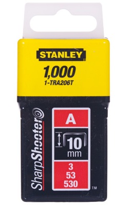Agrafes Stanley; 11,3x10 mm; 1000 pcs .; TYPE A; acier