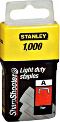 Agrafes Stanley; 11,3x8 mm; 1000 pcs .; type A galvanisé