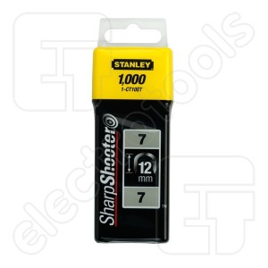 Agrafes Stanley; 12 mm, 1000 pcs .; type 7 galvanisé