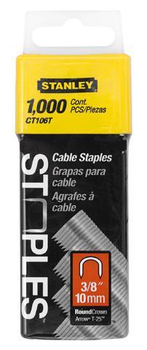 Agrafes Stanley; 10 mm, 1000 pcs .; type 7 galvanisé